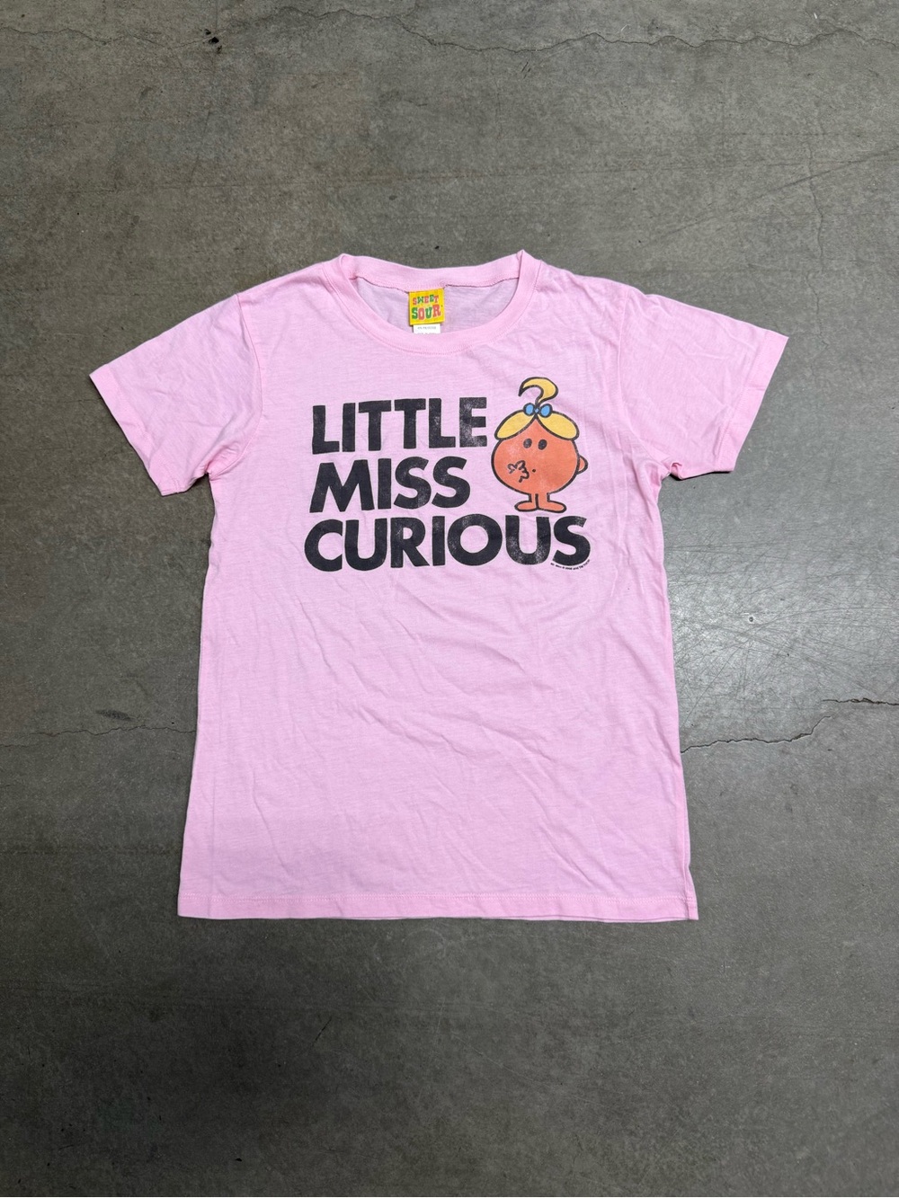 Vintage Y2K Sweet Sour Little Miss Curious Graphic Retro Women’s T-Shirt Sz XL